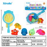 OBL764516 - 环保哨子动物五只装配捕鱼网