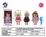 OBL764560 - 10 inch midew enamel hands and feet (3 kinds of clothes mixed, with ic and comb)