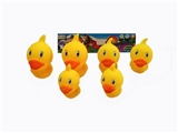 OBL764667 - Big head duck six pack (2 only 8 cm, 2 only 7 cm, 2 only 6 cm)