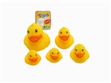 OBL764683 - Flat nose duck five pack (9 cm, 6 cm, 5 cm, 2 only 4 cm)