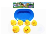 OBL764725 - 5 cm yellow duck six assembly the tub