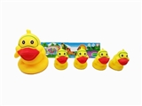 OBL764783 - Big duck swimming circle with four little ducks swimming circle (11 cm, 6 cm * 4)