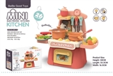 OBL766487 - Mini electronic kitchen counter suit with sound. The lights