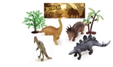 OBL766942 - 4只5寸恐龙带树套装