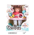 OBL767457 - 14 inch 12 sound female doll music with lamp fittings of walkers