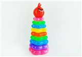 OBL767644 - 9 layer angry birds plum flower form of a ring