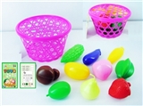 OBL767954 - 篮子装水果蔬菜10PCS