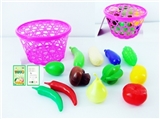 OBL767956 - 篮子装水果蔬菜12PCS