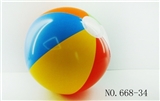 OBL768267 - PVC inflatable beach six pieces of ball 33 cm
