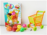 OBL768310 - Shopping cart with fruit 10 PCS