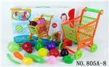 OBL768317 - Shopping cart with 13 PCS of fruits and vegetables
