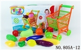 OBL768321 - Shopping cart with fruit 12 PCS