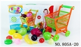 OBL768329 - Shopping cart with fruit 12 PCS