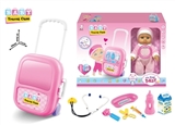 OBL768778 - 12 inch dolls with luggage house suit (IC evade glue)