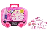 OBL769210 - D with a suitcase pink girl 15 pieces
