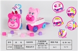 OBL769672 - 可爱芭比熊 行李箱积木车