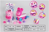 OBL769675 - 可爱芭比熊 行李箱积木车