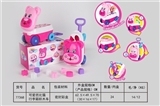 OBL769683 - 可爱芭比猫 行李箱积木车