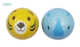 OBL770713 - 6.3 CM PU ball two pack animals head expression