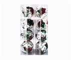 OBL770870 - A light green 4 only 1 box of foam Christmas lob 6.8 CM wide
