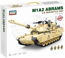 OBL771193 - 1:28艾布拉姆斯主战坦克模型(1361pcs)