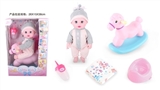 OBL771485 - 14 inch doll baby drink pee with Trojan horse wink with 4 IC