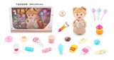 OBL771782 - 9 inch doll with 6 sound IC parts with candy food 19 samples