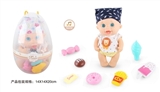 OBL771792 - 9 inch doll three mixed with 6 sound IC parts with candy food 7 samples