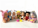 OBL771907 - 9 inches baby doll with many different mixed IC