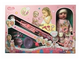 OBL771925 - Russian 16 inch doll doll drink pee with iron cart with Russian IC