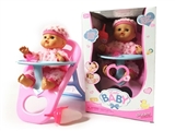 OBL771994 - 13 "baby doll with eat chair 4 sound IC drink pee