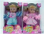 OBL772690 - 13 inch cotton body music cheerleaders doll (2, orange)
