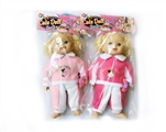 OBL772760 - 14 inch cotton body 12 acoustic music doll (2 color, orange)