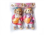 OBL772761 - 14 inch cotton doll body electric music blink (2 color, orange)