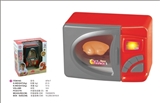 OBL773596 - Bright red microwave oven