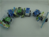 OBL774008 - 卡通山地车/赛车系列  6款混装  （搪塑软胶+塑料车轮滑行功能）                        1pcs/袋