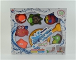 OBL774051 - Six ocean water animals 1 fish (lining plastic soft glue: take a shower wash water toys, put into th