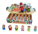 OBL774061 - Alvin and the chipmunks six conventional (lining plastic soft rubber chain walking function) 24 PCS/