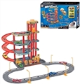 OBL774176 - Four little alloy car coasting parking lot
