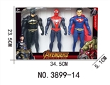 OBL774786 - Spiderman, batman superman with light
