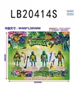 OBL775016 - 3.5 "teenage mutant ninja turtles 4 doll weapons only four base bulk (1)