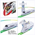 OBL775186 - Russian version of deformation high speed railway luminous rail car