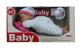 OBL775238 - 12 inch calm doll 4 sound caterpillar bell pillow