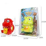 OBL805073 - Electric dinosaur bubble machine 2 color