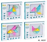 OBL805119 - 木制6粒磁性积木