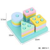 OBL805126 - 木制马卡龙正方形套柱