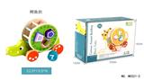 OBL805137 - 木制鳄鱼拖拉积木车