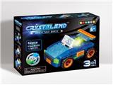 OBL805938 - 3合1积木跑车（61PCS+1PCS小发光件）包2*AG3电池