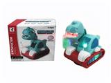 OBL806112 - Electric universal light music spray dinosaur excavator