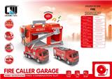 OBL806290 - Pagers 1:32 garage door - fire series alloy car